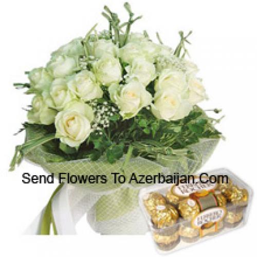 19 Roses with Yummy 16 Pcs Ferrero Rochers