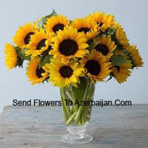 Jolis tournesols en vase