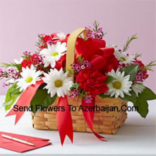 Beaux Oeufs Carnations et Gerberas Arrangés