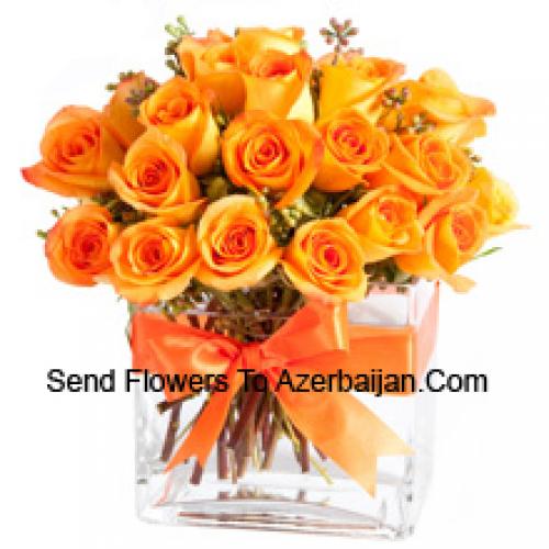 25 Douces Roses Orange