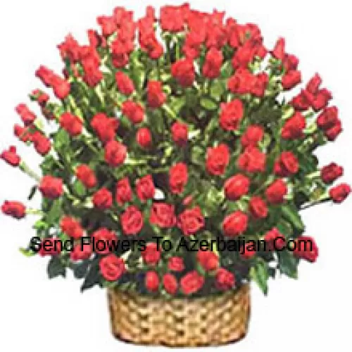 Huge Basket Of 201 Red Roses