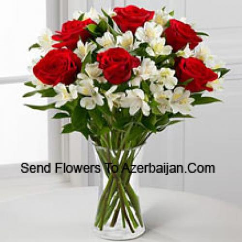 Elegant 7 Red Roses 