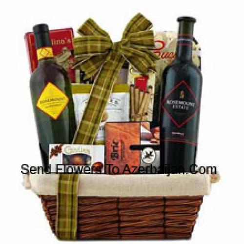 Beautiful Wine and Snack Basket