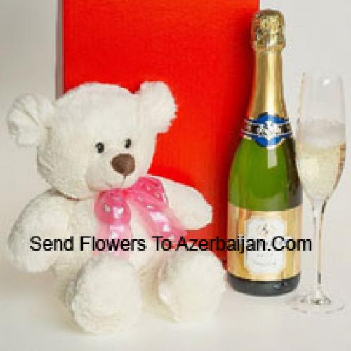 Sparkling Wine And Teddy Bear