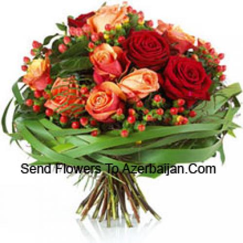 Charming Red and Orange Roses